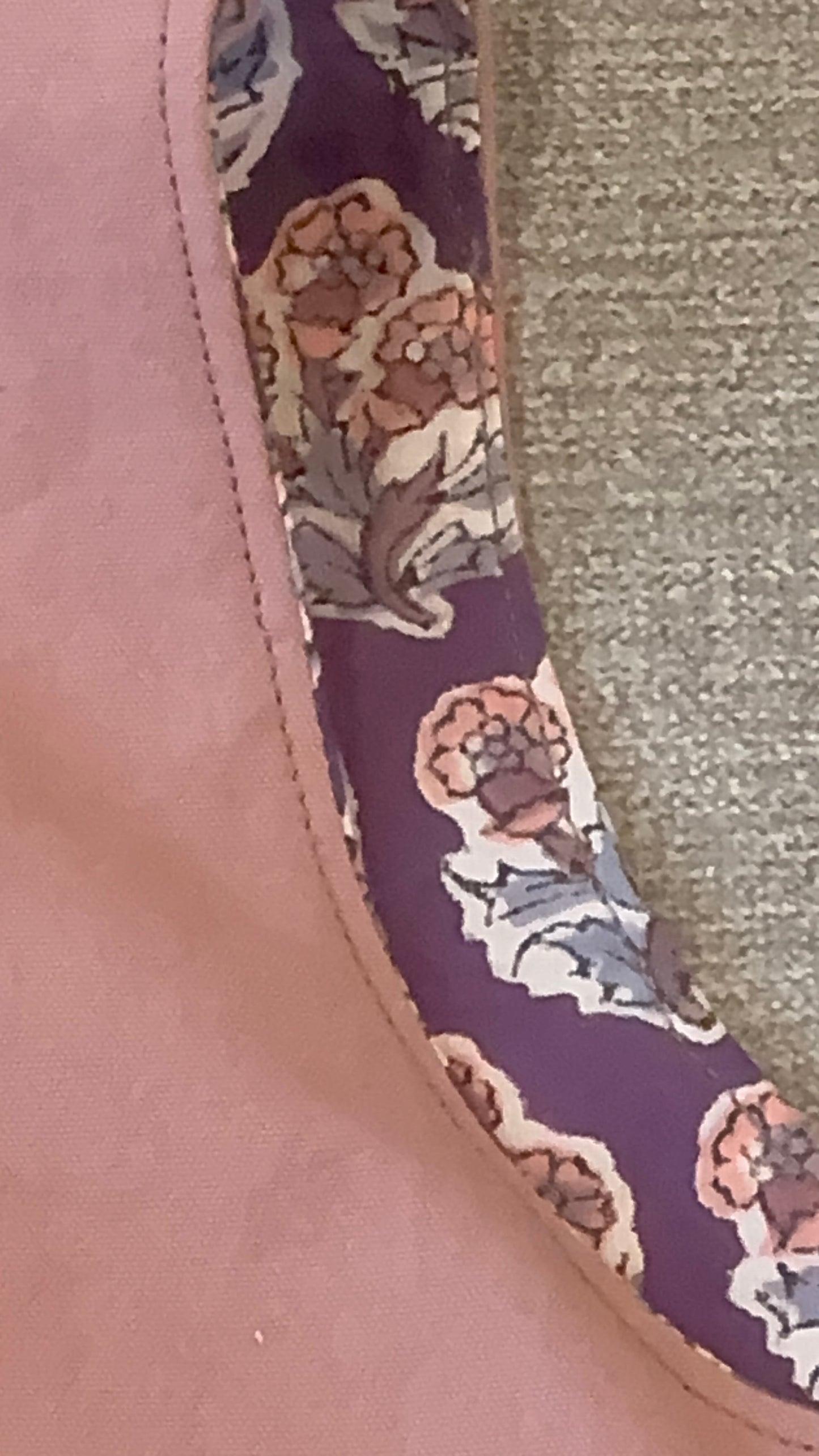 Summer Set- Mauve/ Floral Lined and Reversible Top with Denim Shorts
