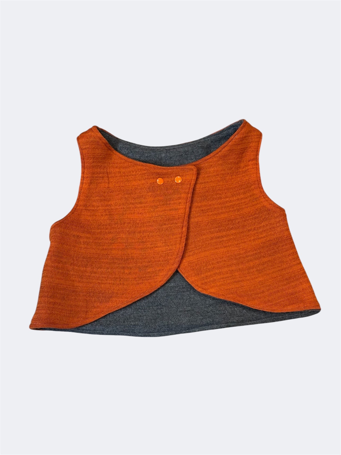 Reversible Boiled Wool Vest | Merino Lined Toddler Outerwear (18M-4T)