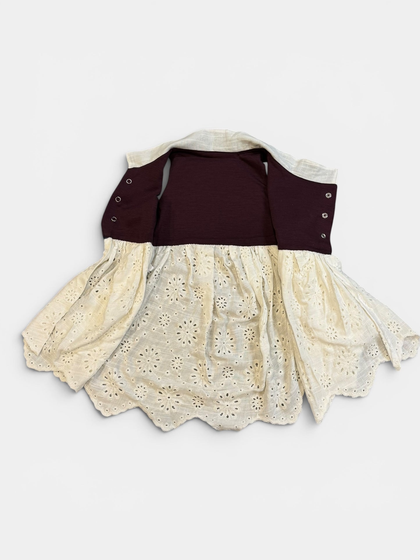 Lined Denim Skirted Vest