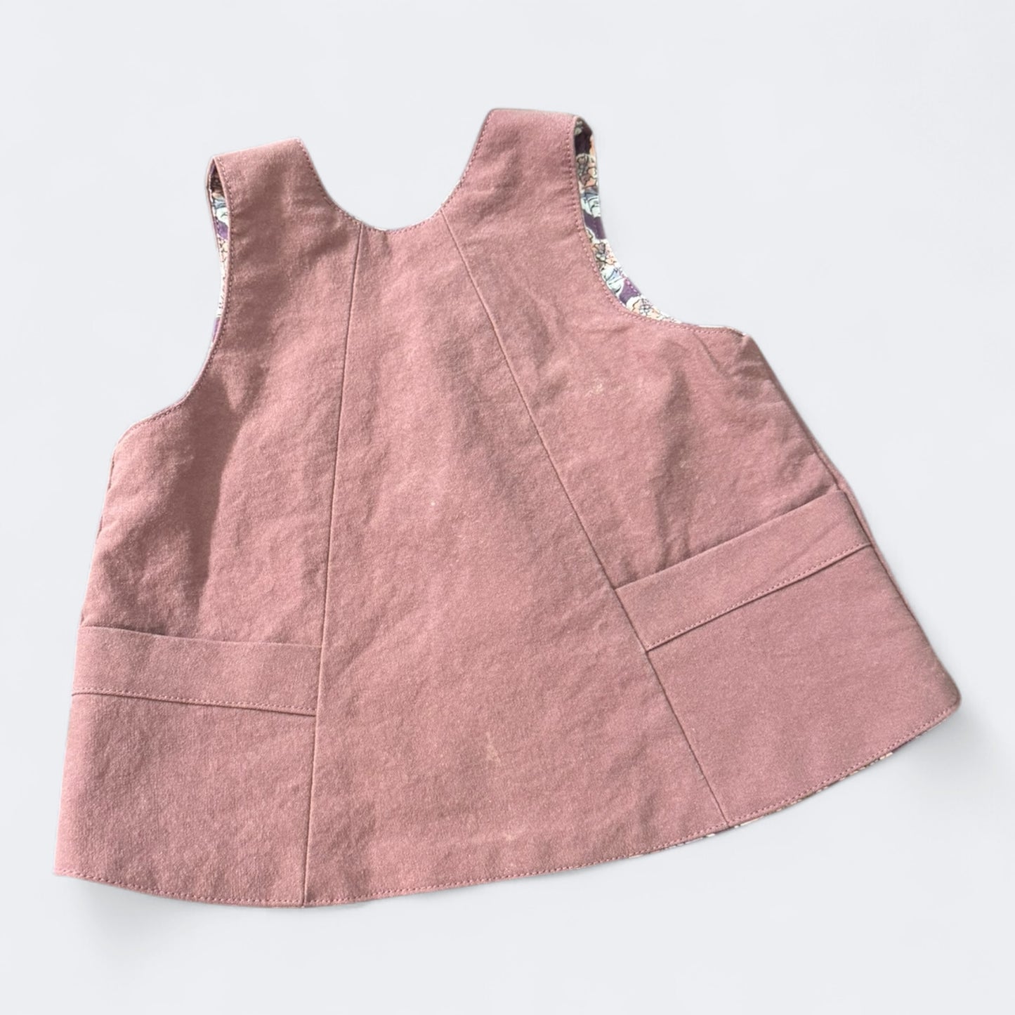 Summer Set- Reversible Cotton Top with Matching Hemp/Cotton Denim Capris