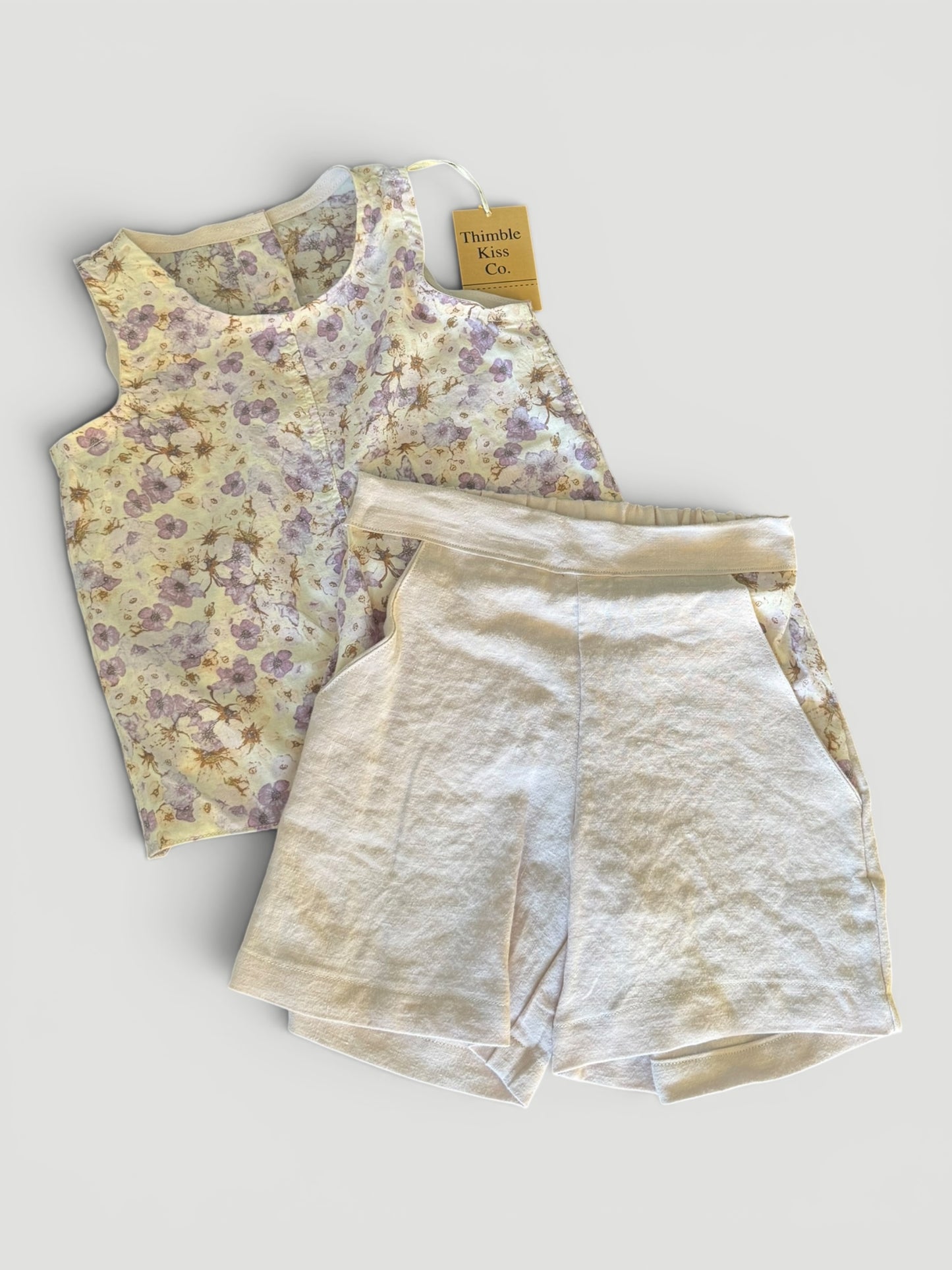 Linen Set - Purple Floral