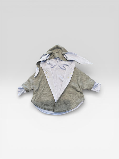 Bunny Ears Wool Poncho