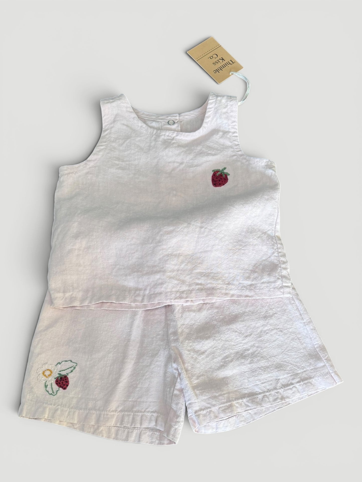 Linen Set Purple - Upcycled 100% Linen Toddler Set